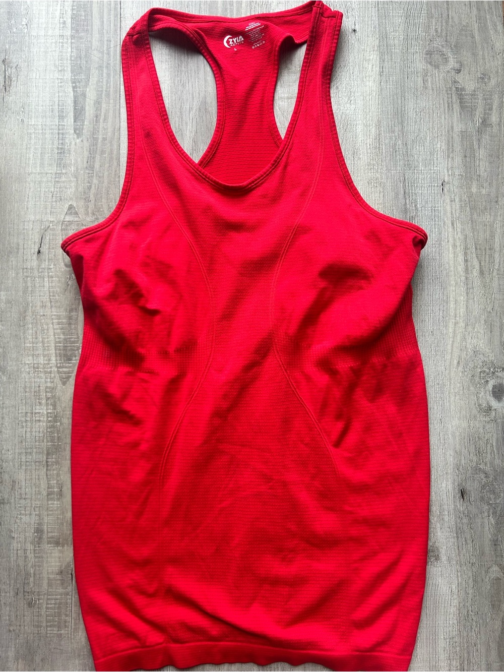 ZYIA Bright Red Racerback Tank - Picture 2 of 2